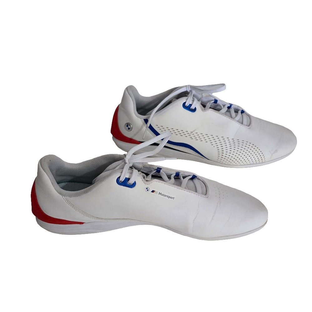Puma White and Blue Sneakers